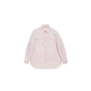 Denim Roze Button-Up Shirt Unisex Acne Studios , Pink , Heren