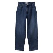 Navy Blue Denim Bali Hoff , Blue , Dames