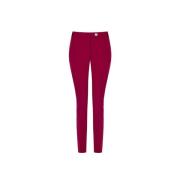 Skinny broek van technische stof Rinascimento , Red , Dames