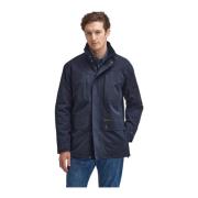 Donkerblauwe Winterjas Barbour , Blue , Heren