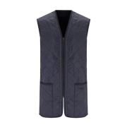 Blauw Gewatteerd Vest Barbour , Blue , Heren