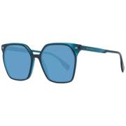 Blauwe Dames Zonnebril Vierkant Frame Ana Hickmann , Blue , Dames