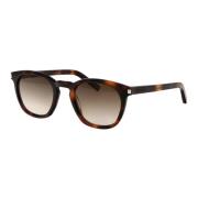 Retro Stijl Zonnebril SL 28 Saint Laurent , Brown , Unisex