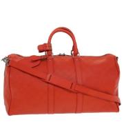 Pre-owned Leather handbags Louis Vuitton Vintage , Red , Dames