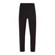 Zwarte Cropped Stretch Damesbroek Liu Jo , Black , Dames