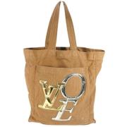 Pre-owned Canvas totes Louis Vuitton Vintage , Brown , Dames