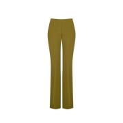 Broek van technische stof met zijrits Rinascimento , Green , Dames