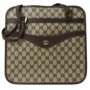 Pre-owned Canvas gucci-bags Gucci Vintage , Beige , Dames