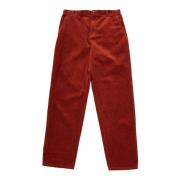 Corduroy Heavy Broek in Rood Les Deux , Brown , Heren