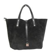 Pre-owned Suede handbags Tiffany & Co. Pre-owned , Black , Dames