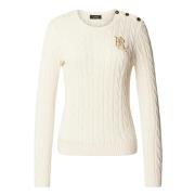 Truien Wit Ralph Lauren , White , Dames