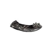 Pre-owned Pearl flats Miu Miu Pre-owned , Black , Dames