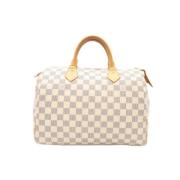 Pre-owned Canvas handbags Louis Vuitton Vintage , Beige , Dames