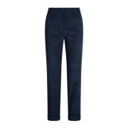 Corduroy Gardenia Broek met Omslag Essentiel Antwerp , Blue , Dames