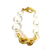 Armband verguld met witte parels Perrine Taverniti , Yellow , Dames