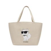 Handtassen Karl Lagerfeld , Beige , Dames