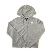 Velour Chuck Hoodie Zip-Throughs Converse , Gray , Dames