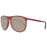 Bourgondische Ovale Zonnebril Porsche Design , Red , Unisex