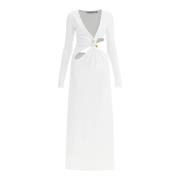 Jurk met uitsparingen en natuurstenen Christopher Esber , White , Dame...