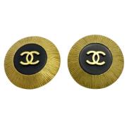 Pre-owned Yellow Gold chanel-jewelry Chanel Vintage , Black , Dames