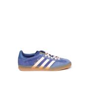 Blauwe Suède Veterschoenen Adidas Originals , Blue , Heren