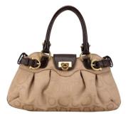 Pre-owned Canvas handbags Salvatore Ferragamo Pre-owned , Beige , Dame...