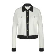 Stijlvol Zwart en Wit Vest Riani , White , Dames