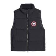 Puffer Vest voor stijlvolle outfits Canada Goose , Black , Heren