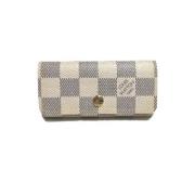 Pre-owned Canvas key-holders Louis Vuitton Vintage , Beige , Dames