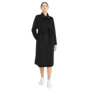 Wollen Omslagjas Lange Mouw Max Mara Studio , Black , Dames