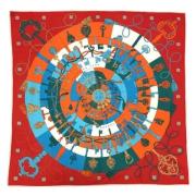 Pre-owned Silk scarves Hermès Vintage , Multicolor , Dames