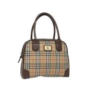 Pre-owned Canvas handbags Burberry Vintage , Beige , Dames