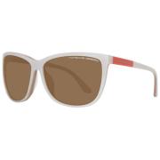 Witte Dames Zonnebril Vlinder Stijl Porsche Design , White , Dames