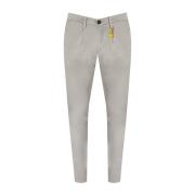 Grijze Stretch Katoen Satijnen Broek Manuel Ritz , Gray , Heren