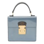 Pre-owned Leather handbags Louis Vuitton Vintage , Blue , Dames