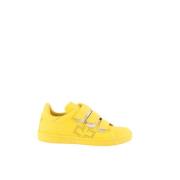 Pre-owned Leather sneakers Isabel Marant Pre-owned , Yellow , Dames