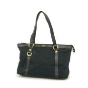 Pre-owned Canvas shoulder-bags Gucci Vintage , Black , Dames