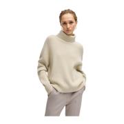 Geribbelde coltrui Hugo Boss , Beige , Dames