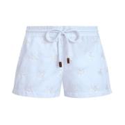 Micro Ronde des Tortues Diagonale Zwemshorts met Borduursel voor Dames...