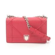 Pre-owned Leather dior-bags Dior Vintage , Red , Dames