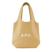 Tote Bag met Rits A.p.c. , Beige , Dames