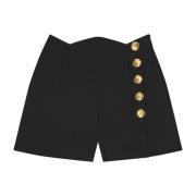 Scalloped Mini Short Givenchy , Black , Dames