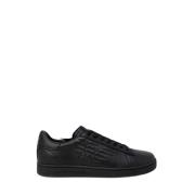 Zwarte polyethyleen sneakers Emporio Armani EA7 , Black , Heren