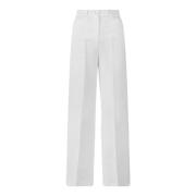 Wide Trousers Pinko , White , Dames