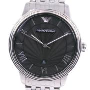 Pre-owned Metal watches Armani Pre-owned , Black , Heren