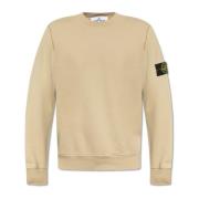 Sweatshirt met logo Stone Island , Beige , Heren