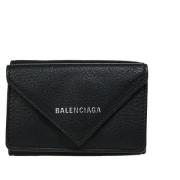 Pre-owned Leather wallets Balenciaga Vintage , Black , Unisex