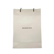 Pre-owned Leather handbags Balenciaga Vintage , White , Dames