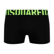 Katoenen boxershorts met logo Dsquared2 , Black , Heren