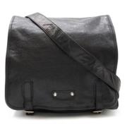 Pre-owned Leather shoulder-bags Balenciaga Vintage , Black , Dames